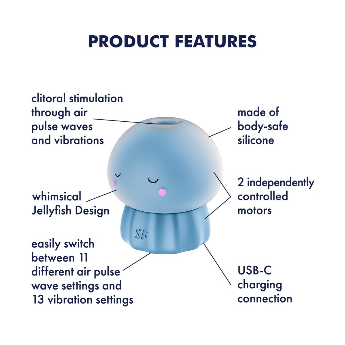 Satisfyer Jelly-cious 水母氣壓脈衝陰蒂吸啜震動器