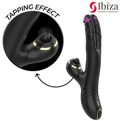 Ibiza 雙龍輕敲擺動震動棒｜內外同步