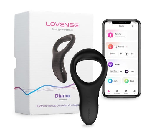 Lovense｜Diamo 遙控共震靜音鎖精持久環