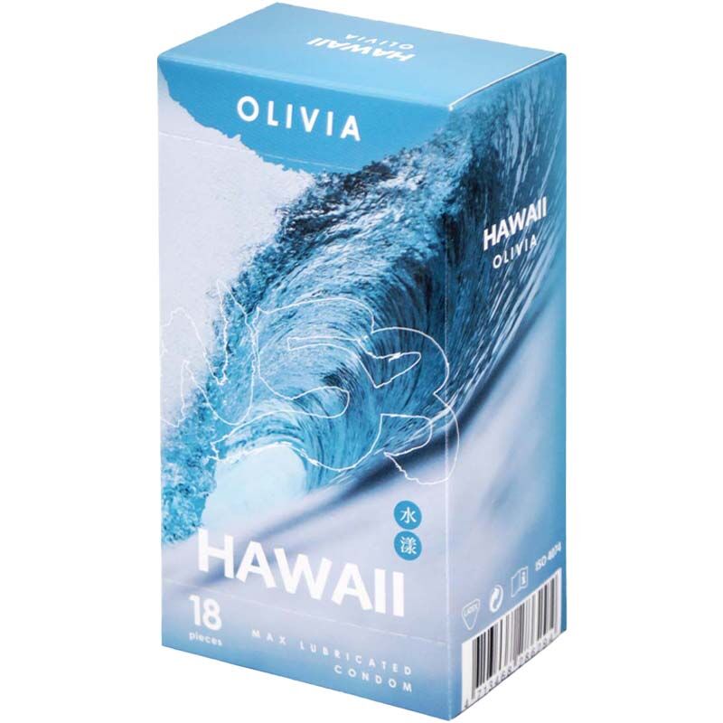 Olivia 奧莉維亞夏威夷水漾特潤安全套 / 34mm / 18片