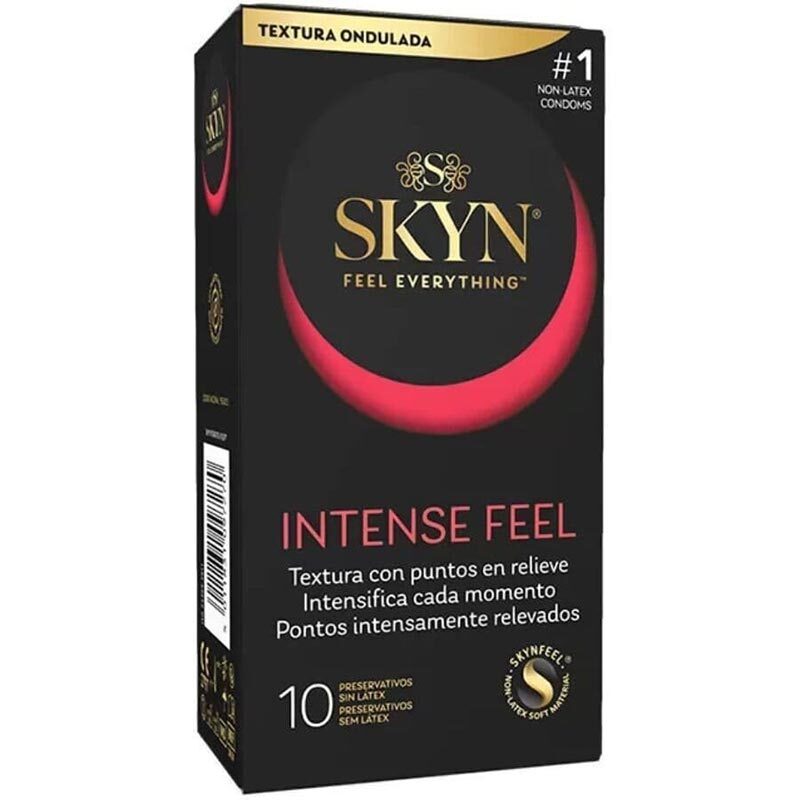 SKYN｜Intense Feel 波浪凸點非乳膠安全套｜34mm｜10片
