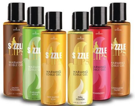 Sensuva｜Sizzle Lips 可食用發熱按摩油｜前戲調情｜125ml