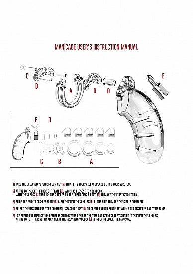 ManCage 3.5吋低敏聚碳酸酯貞操鎖
