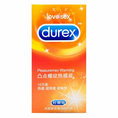 杜蕾斯 Durex 凸點螺紋熱感乳膠安全套｜36mm｜12片裝