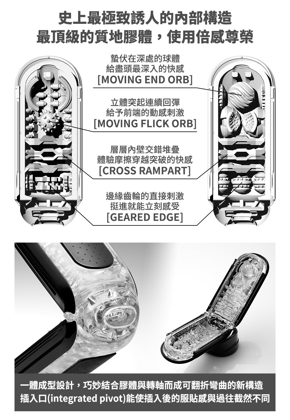 TENGA Flip Zero 神級飛機杯｜高密度矽膠真空吸啜｜正常／緊緻