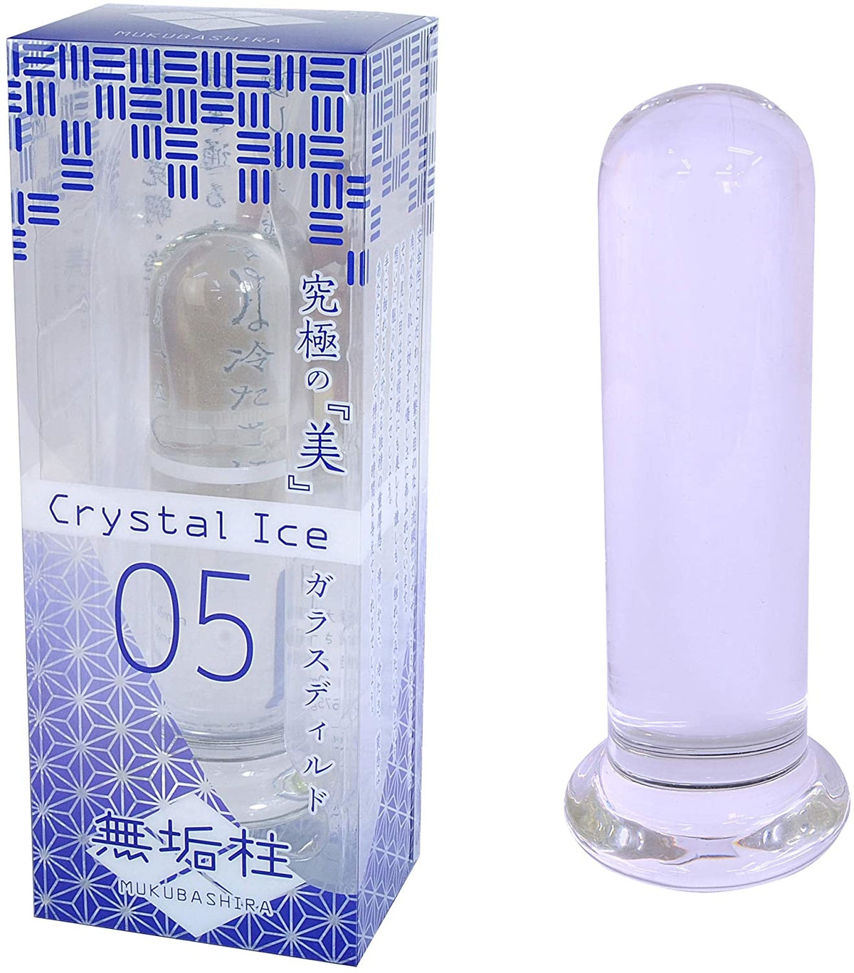 Merci｜一柱擎天水晶冰棒｜無縫玻璃後庭棒