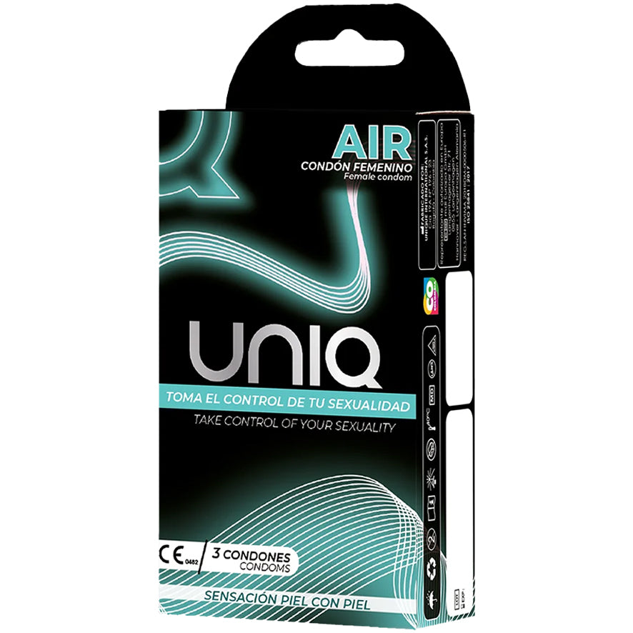 UNIQ 0.01mm 非乳膠纖薄安全套 / 53mm / 3片裝