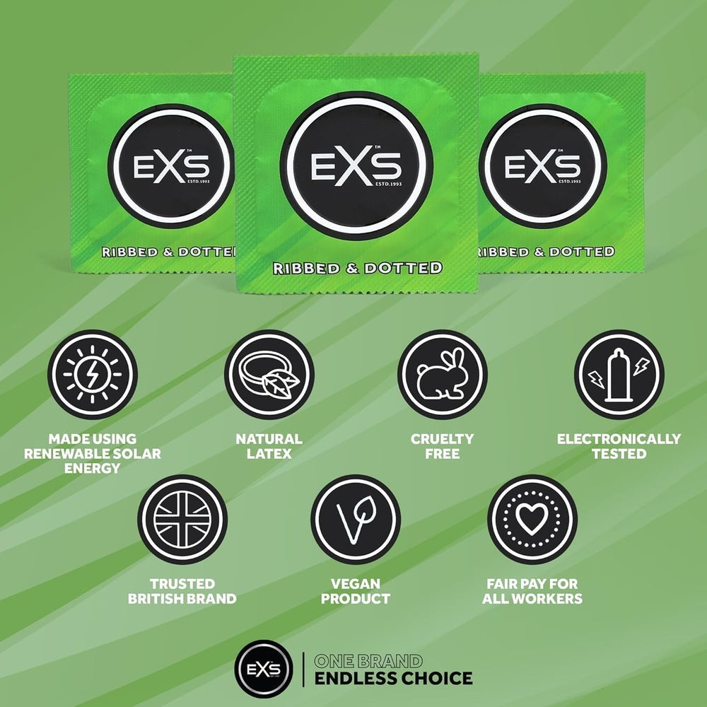 EXS 環紋凸點安全套 / 36mm / 12片裝