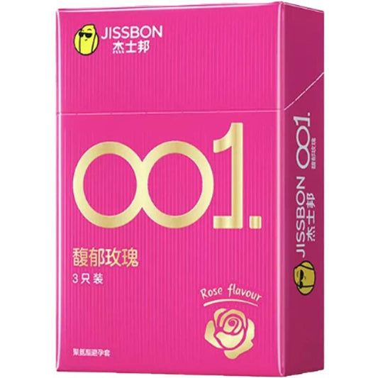 杰士邦｜0.01mm馥郁玫瑰安全套｜3片裝