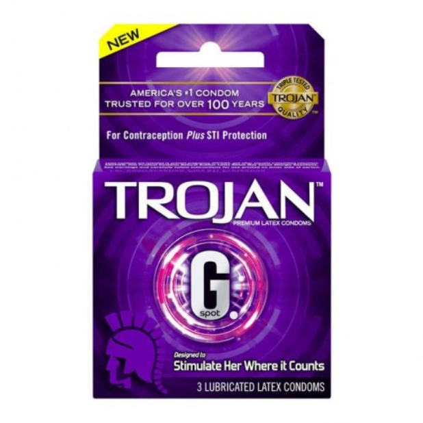 美國 Trojan 戰神 G. Spot G點刺激安全套 / 34mm / 3片裝