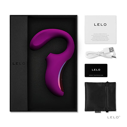 LELO｜ENIGMA Cruise 雙重刺激聲波震動器｜深玫瑰／黑