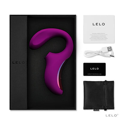 LELO｜ENIGMA Cruise 雙重刺激聲波震動器｜深玫瑰／黑