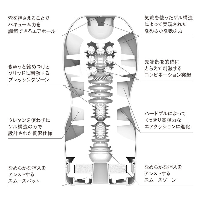 TENGA Air Cushion Cup Hard 螺旋硬身氣墊一次性飛機杯