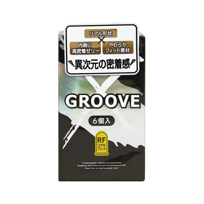 岡本 Okamoto Groove X Dual Lube Ultra Fit 雙潤滑超貼合安全套 / 33mm / 6片裝