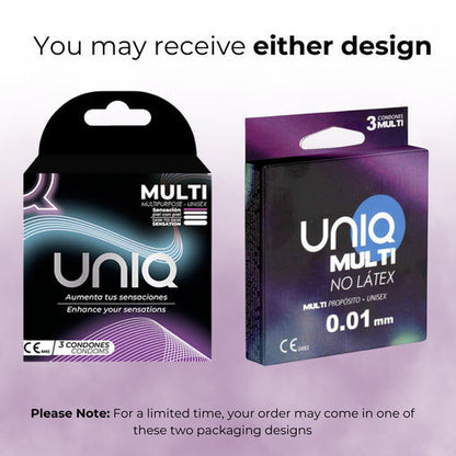 UNIQ Multi 非乳膠男女套 38mm 3片裝