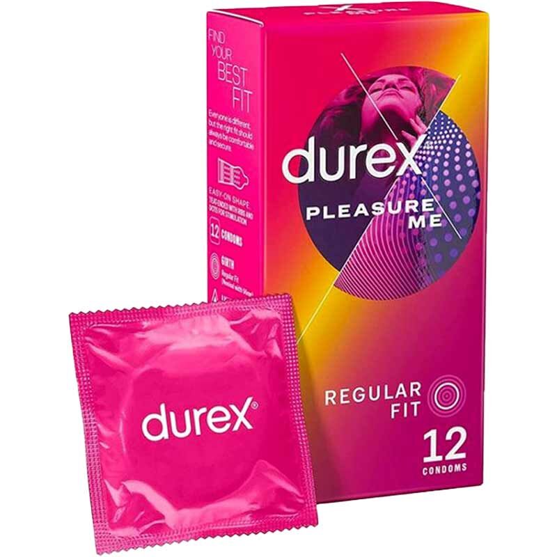 Durex Pleasure Me 環紋凸點安全套 / 36mm / 12片