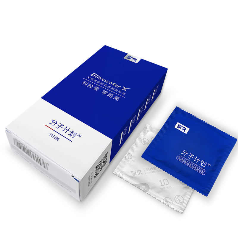 享久 Xiangjiu 分子計劃 1.0 潤滑安全套（有儲精囊） / 12片裝