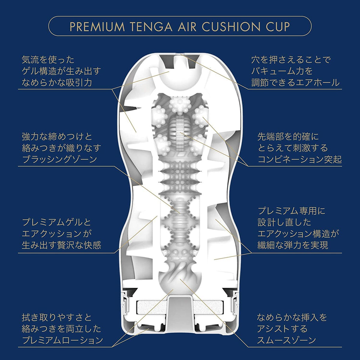 Tenga Air Cushion 氣囊構造一次性飛機杯 - TOC-105
