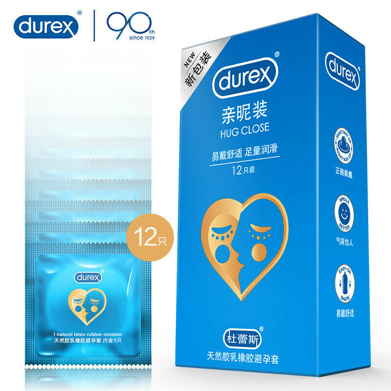 Durex Hug Close 貼合多潤安全套｜33mm｜12片
