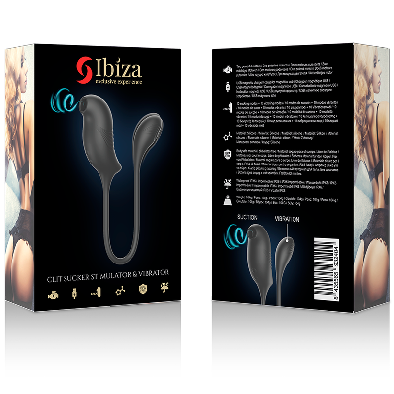 Ibiza 陰蒂吸啜震動器｜雙重刺激防水設計