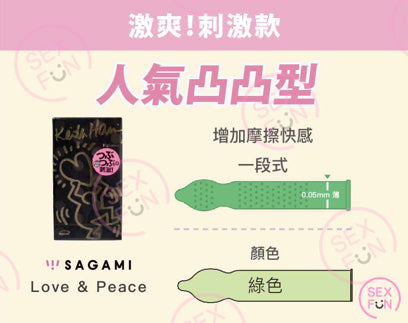 相模 Sagami Keith Haring Smooth 基斯哈林系列 平滑型安全套 / 35mm / 5片裝