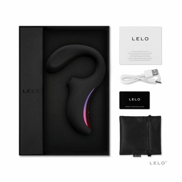 LELO｜ENIGMA Cruise 雙重刺激聲波震動器｜深玫瑰／黑