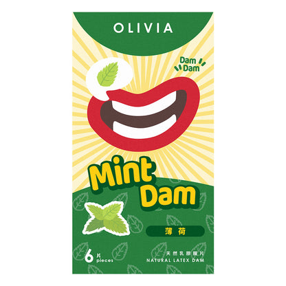 Olivia｜薄荷香味乳膠口交膜｜6片