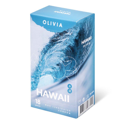 Olivia 奧莉維亞夏威夷水漾特潤安全套 / 34mm / 18片