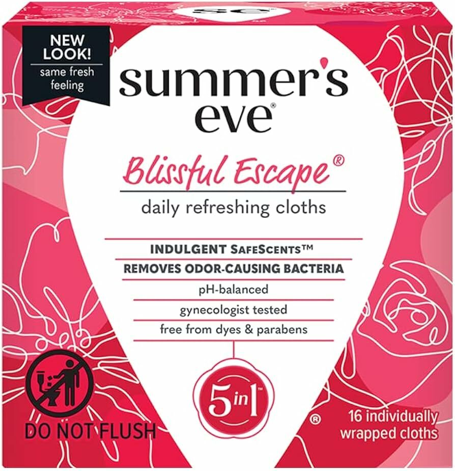 Summer's Eve｜敏感肌私密潔膚濕紙巾｜14片