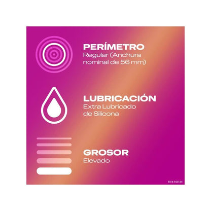 Durex Dame Placer 凸點環紋保險套｜36mm｜3片裝