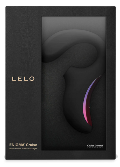 LELO｜ENIGMA Cruise 雙重刺激聲波震動器｜深玫瑰／黑