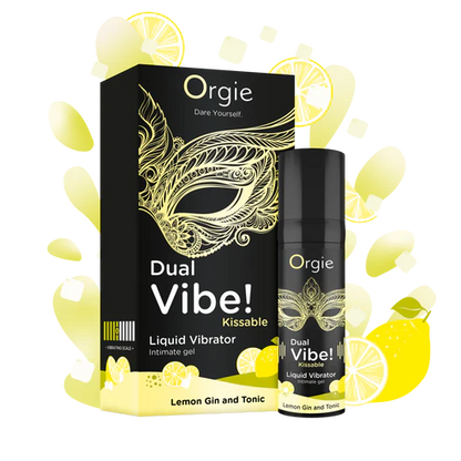 Orgie Dual Vibe 檸檬琴湯尼味｜酥麻震感親密凝膠 15ml