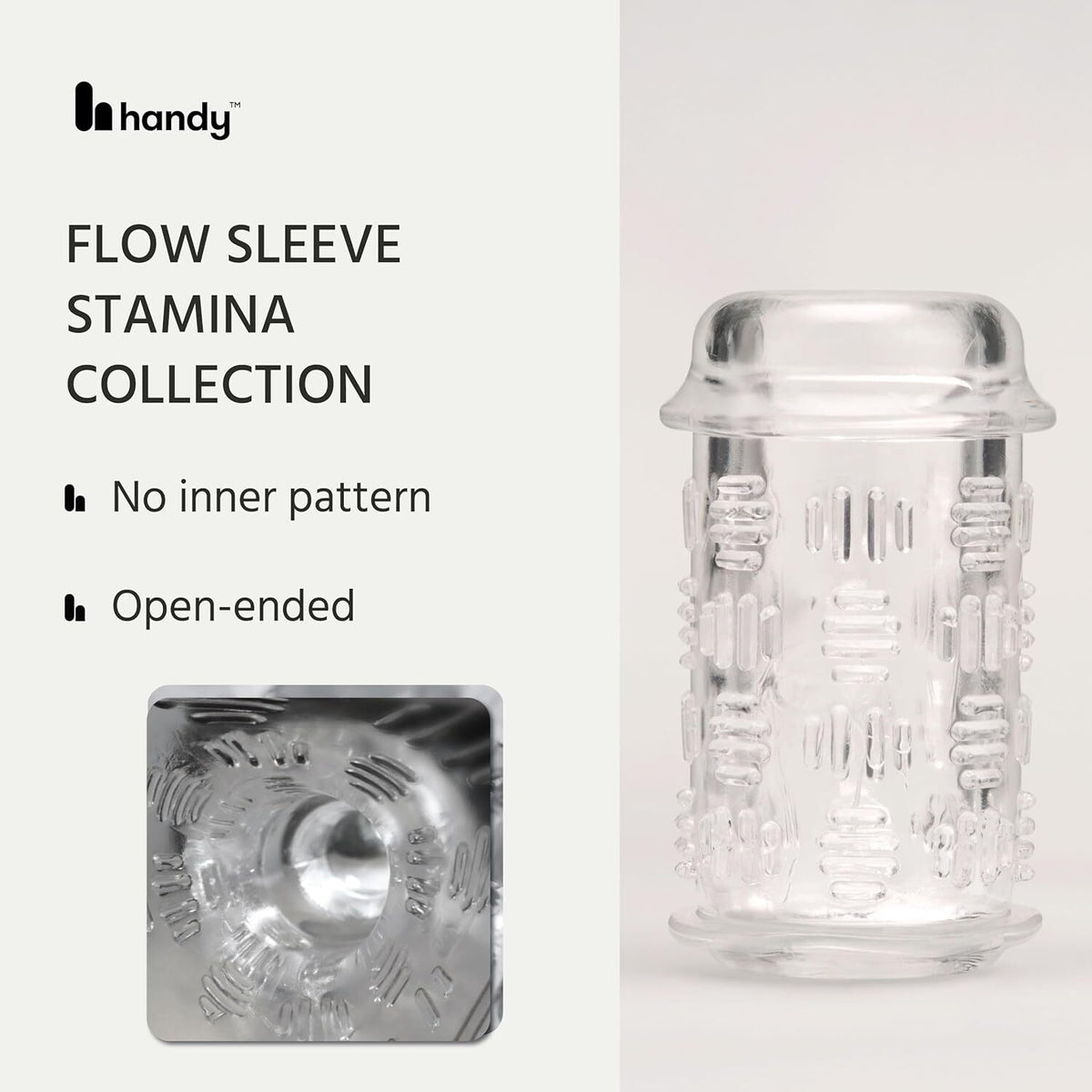 The Handy｜Stamina 低敏感光滑貫通式飛機膠套 Flow｜96mm