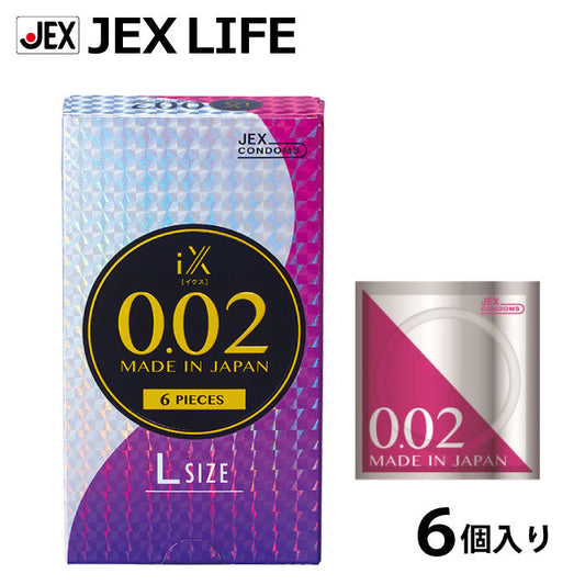JEX 捷古斯 0.02mm 水性聚氨酯大碼安全套 / 38mm / 6片裝