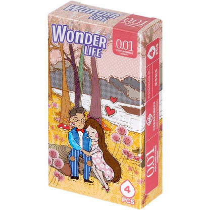 Wonder Life 活色生香 0.01mm 超薄聚氨酯保險套｜34mm｜4片裝