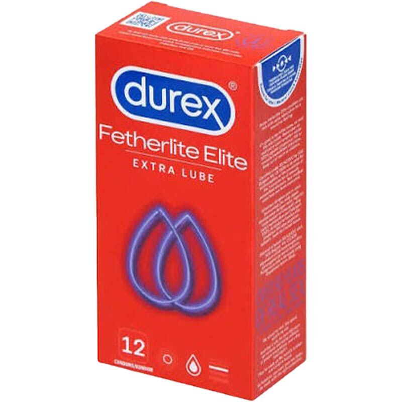 Durex｜Fetherlite Elite 超薄特潤乳膠安全套｜33mm｜12片