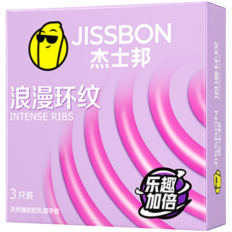 杰士邦 Jissbon 浪漫環紋安全套 (3片裝)