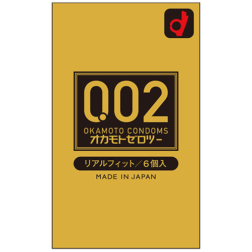 岡本 Okamoto 0.02mm Real Fit 貼身安全套 / 32mm / 6片