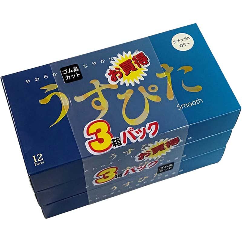 Japan Medical｜うすぴた Smooth｜天然乳膠安全套｜35mm｜36片裝