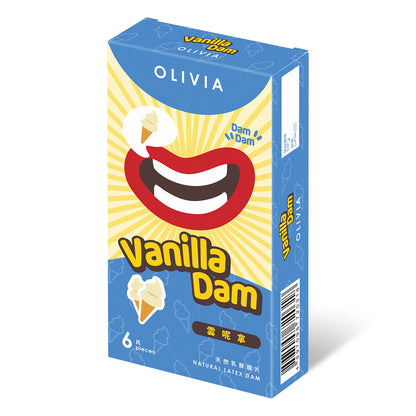Olivia 奧莉維亞｜雲呢拿香口交專用膜｜乳膠｜6片