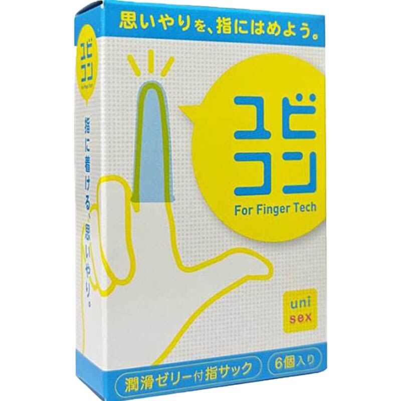 Fuji Latex Ubicon 手指專用乳膠衛生套｜透明｜6片裝