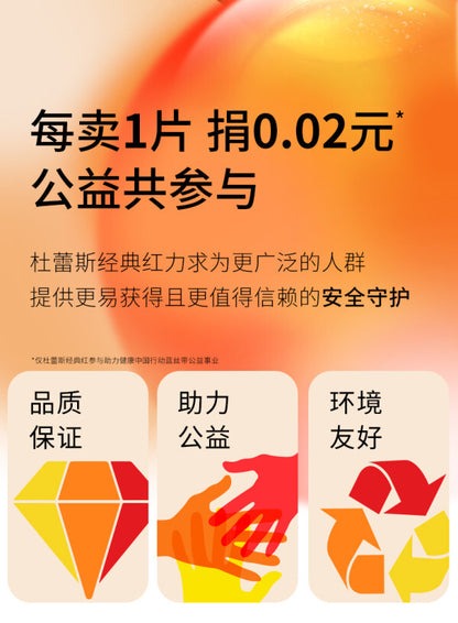 Durex 杜蕾斯經典紅｜天然乳膠親膚順滑保險套｜33mm｜12片