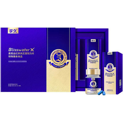 享久 Blisswater 小藍片｜鹿茸血紅參肉蓯蓉男士耐力活力補充片