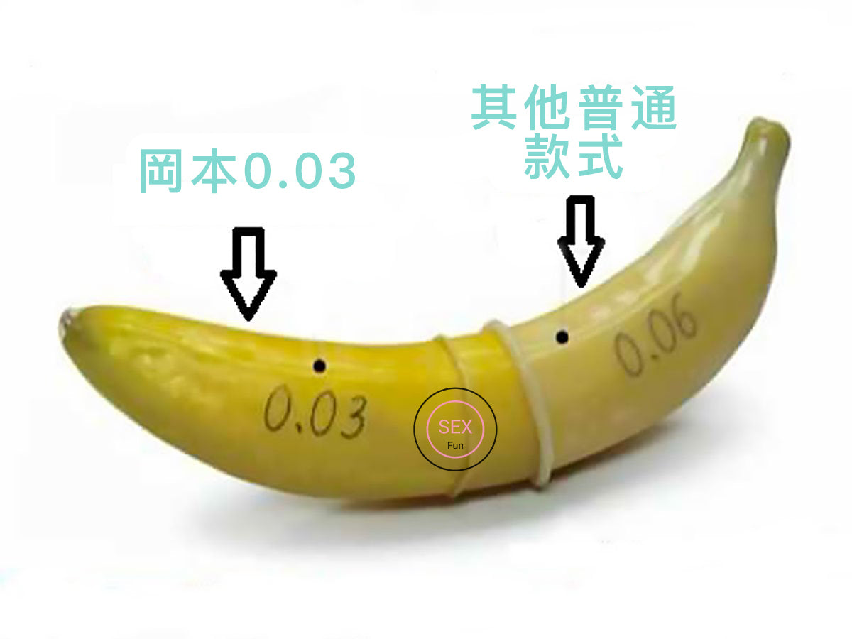 岡本 Okamoto 0.03mm 三色系列安全套 / 12片裝