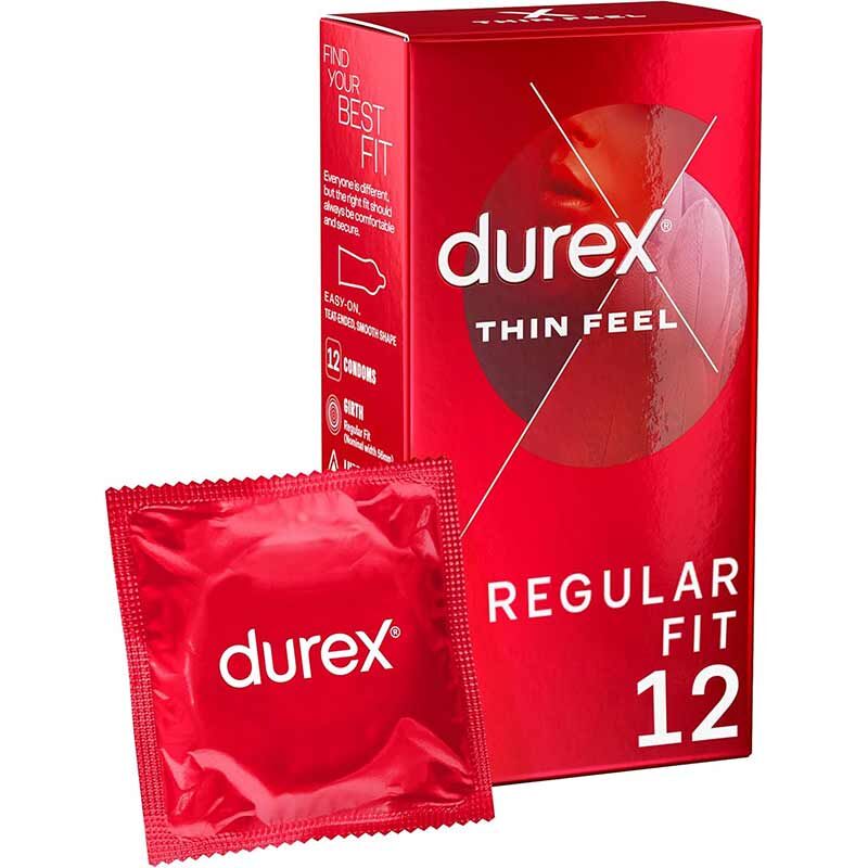 Durex 杜蕾斯 Thin Feel 薄感乳膠保險套 / 36mm / 12片裝