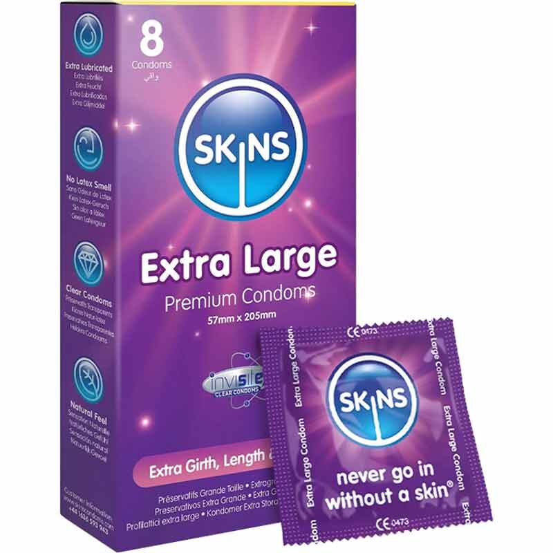 Skins Extra Large 大碼安全套 / 36mm / 8片裝
