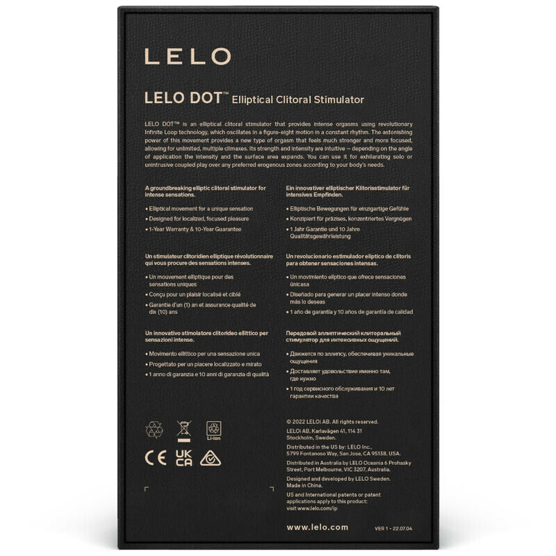 LELO｜DOT 點點滴滴陰蒂震動器｜8字循環柔軟防水