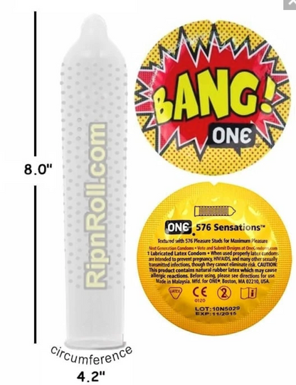 ONE® Super Studs™ 超凸點安全套 - 12片裝