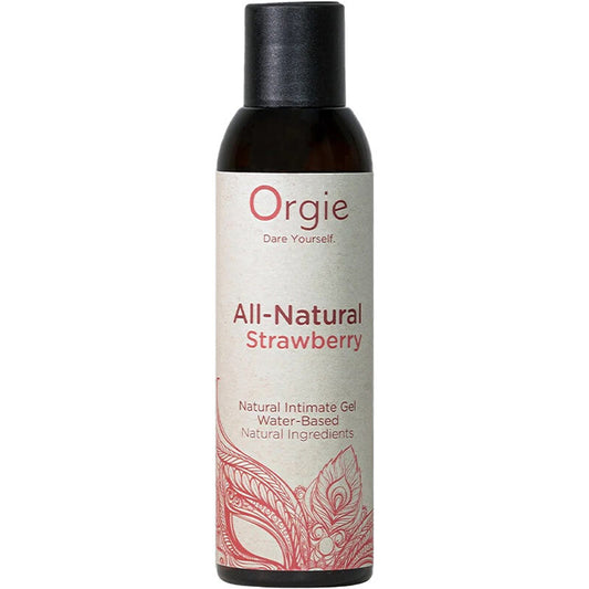 Orgie｜All Natural 草莓味可親吻超順滑長效水性潤滑凝膠 - 150ml