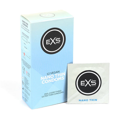 EXS Nano Thin 超薄乳膠安全套 / 53mm闊度 / 12片裝
